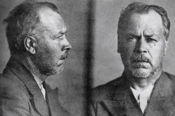 Nikolai Ivanovich Vavilov's mugshot, 1942.