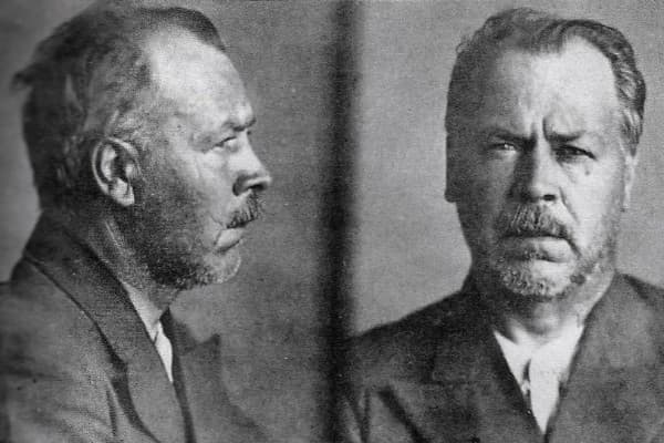 Nikolai Ivanovich Vavilov's mugshot, 1942.