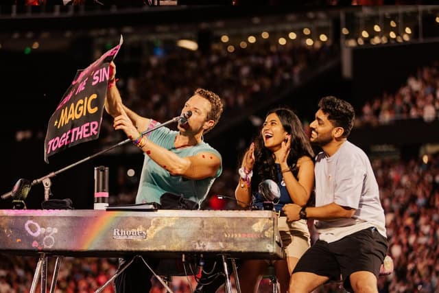 Coldplay concert in India (PC: Coldplay/instagram)