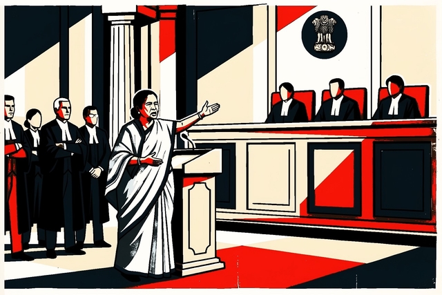 Mamata Banerjee's decision to play the role of part-litigant and part-advocate in the Supreme Court of India has no sanctity in the eyes of law. 