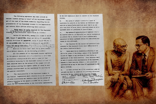 Poona Pact signed by Bodhisattva Ambedkar saved the life of Mahatma Gandhi. 