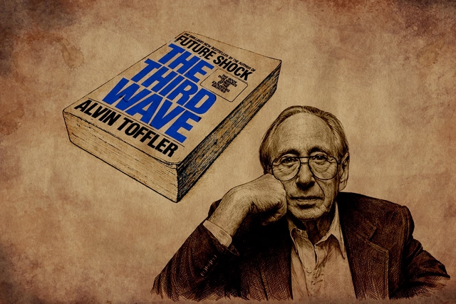 Futurologist Alvin Toffler provided a framework to understand Gandhian worldview.