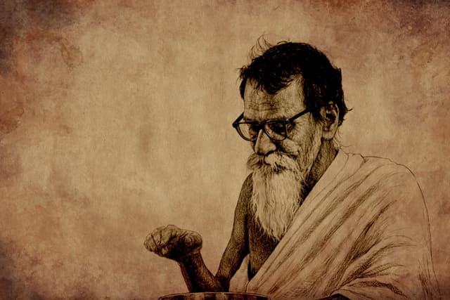 Acharya Vinoba distinguishing un-centralised pre-machine from de-centralised post-machine systems, pre-envisaged Toffler.