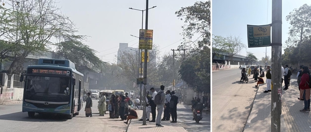 A Bus Stand in Delhi. (Source: Swarajya)