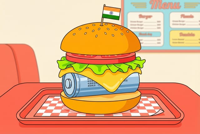 Indian buns, Chinese cell. The patty that powers India's EV burger is imported — everything else is just the wrapper.
