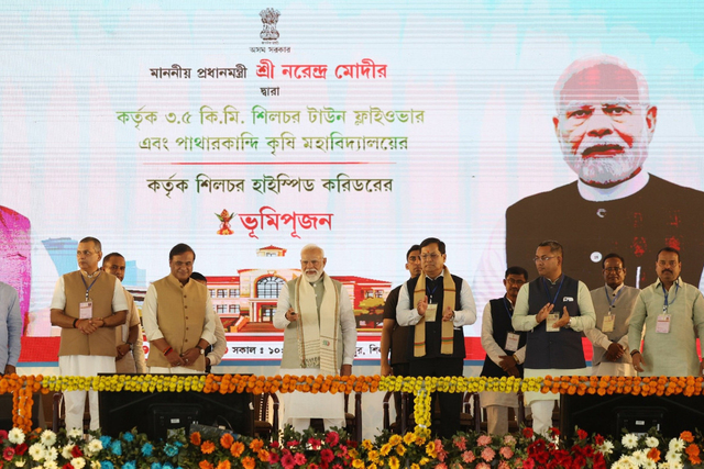 PM Modi Performs Bhoomi Pujan For Rs 22,860 Crore Shillong–Silchar Highway Project, Northeast’s First High Speed Access-Controlled Corridor