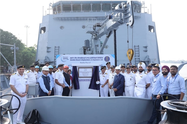 Indian Navy Receives INS Sanshodhak, Completing Four-Vessel Large Survey  Ship Programme